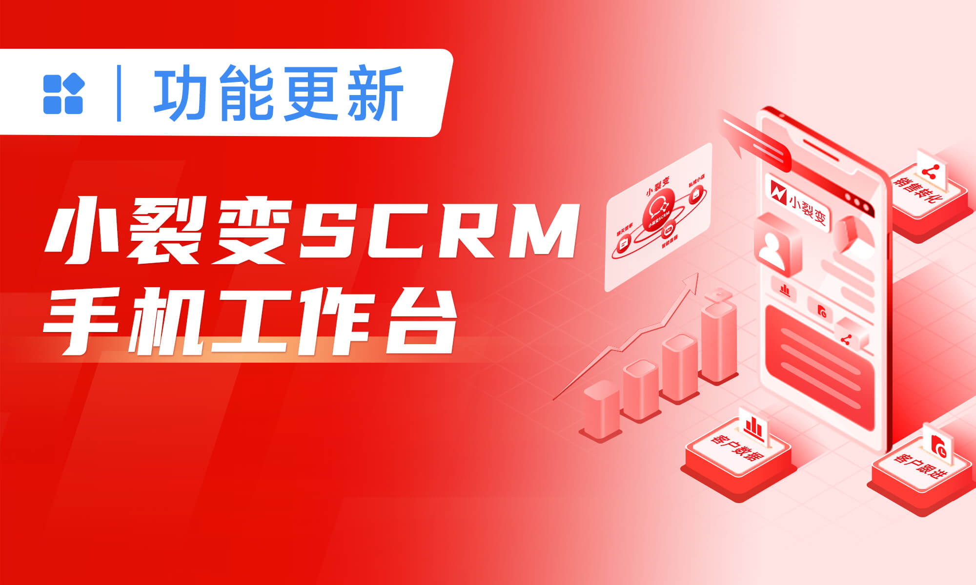 小裂变SCRM工作台，轻松提效一线员工（销售、导购、客服）私域运营!